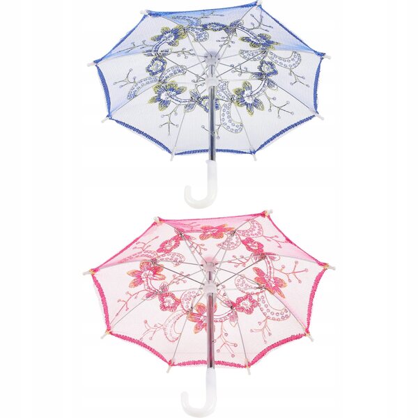 Mini parasole decorativi per case in miniatura set da 2 pezzi colorati