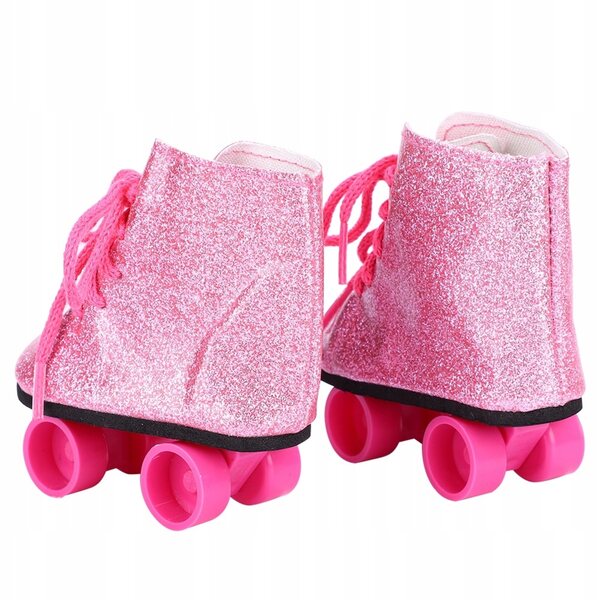Eislaufschuhe für 18-Zoll-Puppen. Hochwertige Modeaccessoires