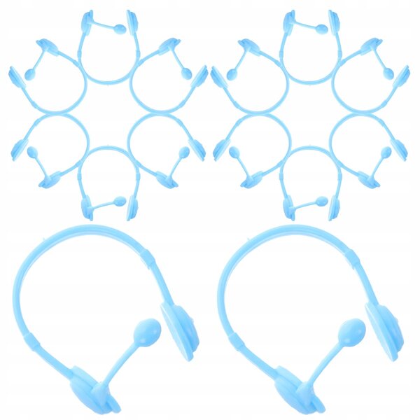 Set 20 miniature cuffie con papera gialla per decorazioni e casa delle bambole