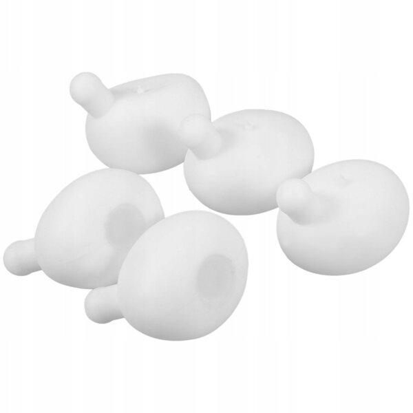 Set 5 Pezzi Palline Bianche TPR Interne per Giocattoli Anti-Stress