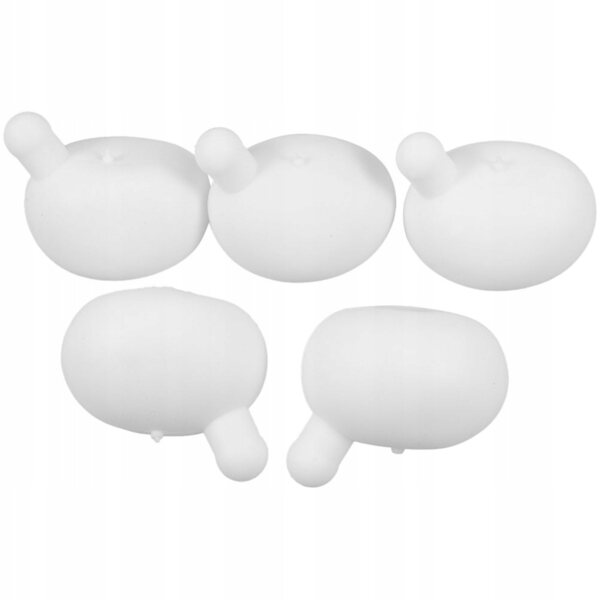 Set 5 Pezzi Palline Bianche TPR Interne per Giocattoli Anti-Stress