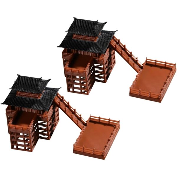 YARNOW 2 pezzi Pagoda Miniatura in Resina per Bonsai e Giardino Zen Giapponese