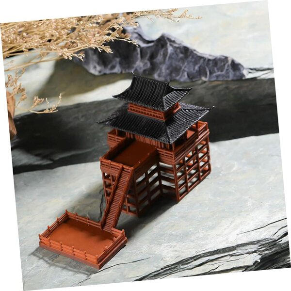 YARNOW 2 pezzi Pagoda Miniatura in Resina per Bonsai e Giardino Zen Giapponese