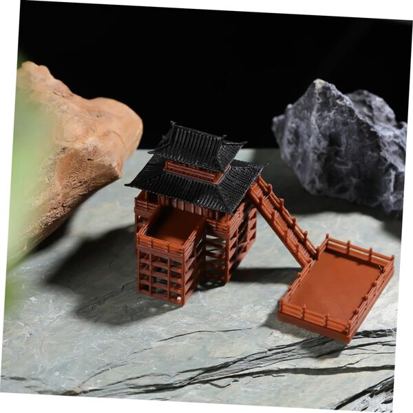YARNOW 2 pezzi Pagoda Miniatura in Resina per Bonsai e Giardino Zen Giapponese