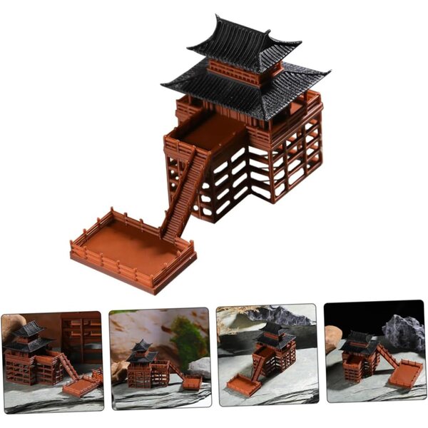 YARNOW 2 pezzi Pagoda Miniatura in Resina per Bonsai e Giardino Zen Giapponese