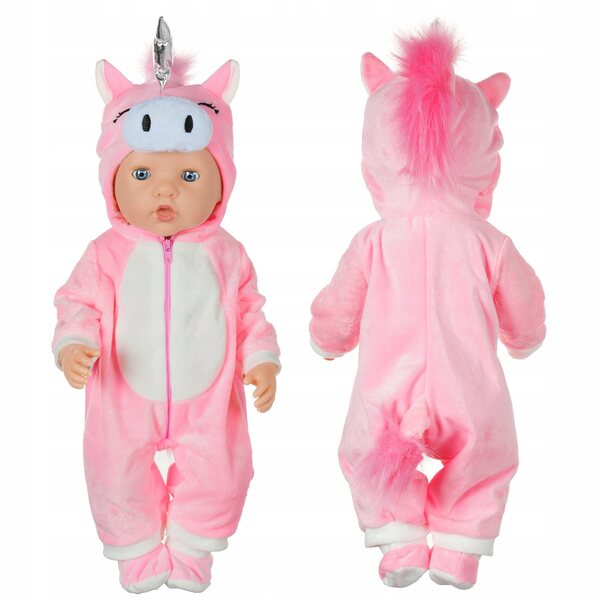 Puppenkleidung 35-45 cm Einhorn-Thema für Mädchen aus weichem Stoff