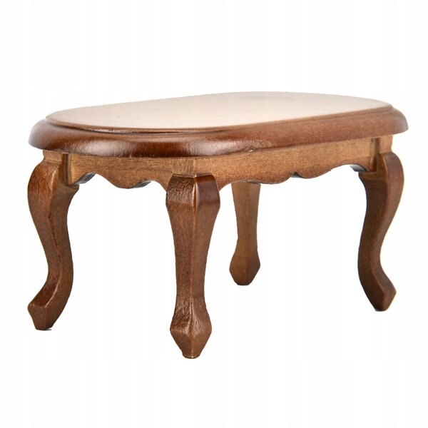 Tavolino in legno tascabile 1:12, modello realistico ed ecologico