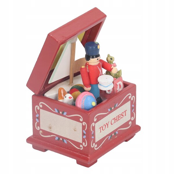 Miniatura Casa delle Bambole 1:12 - Piccola Cassa di Legno Vintage