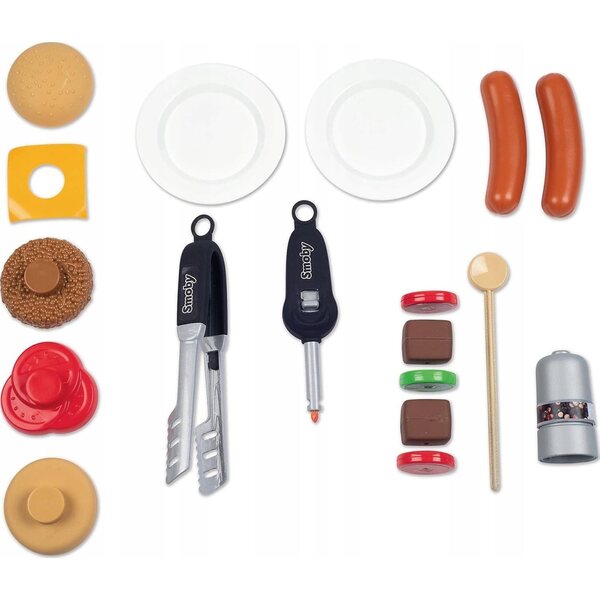 Grill per bambini con fiamme magiche e 18 accessori per bimbi da 3 anni