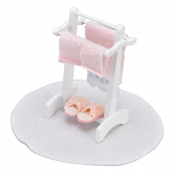 Miniature accessori casa delle bambole 1:12 - portasalviette e tappeto artigianale