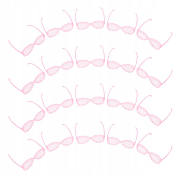 50 x Mini-Puppen-Sonnenbrillen in Rosa, leicht und langlebig