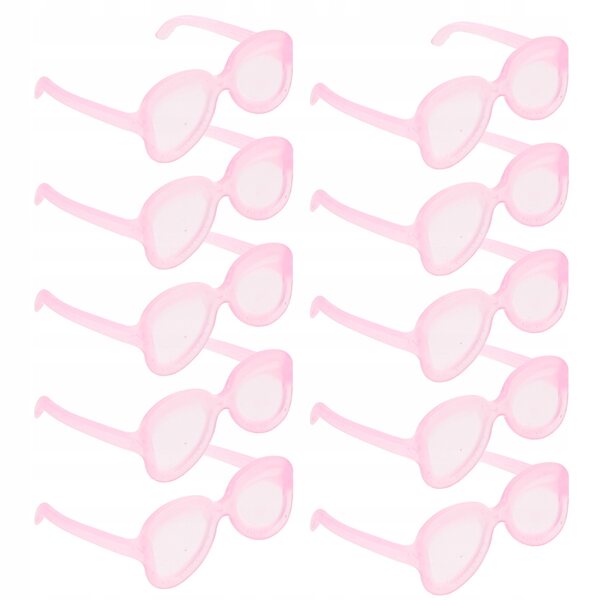 50 x Mini-Puppen-Sonnenbrillen in Rosa, leicht und langlebig