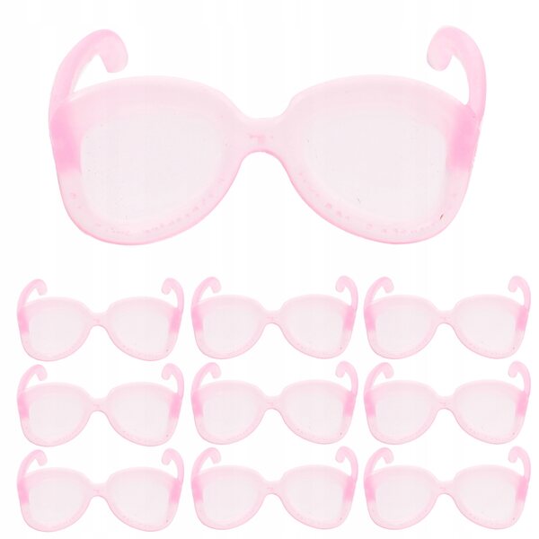 50 x Mini-Puppen-Sonnenbrillen in Rosa, leicht und langlebig