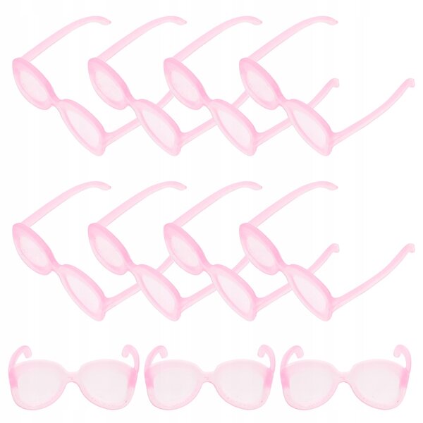 50 x Mini-Puppen-Sonnenbrillen in Rosa, leicht und langlebig