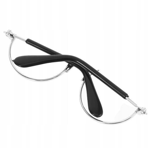 Elegante Metalldrahtbrille für Puppen, vielseitiges und widerstandsfähiges Accessoire