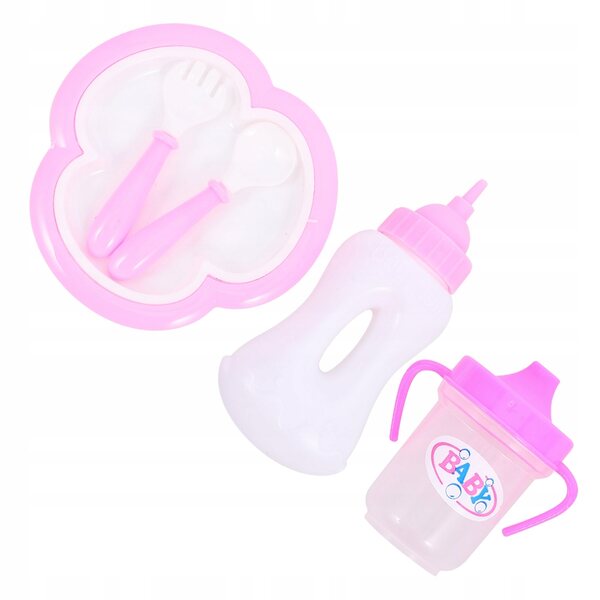 Set aus Miniaturflaschen und Zubehör zum Füttern von Puppen – Lernspiel