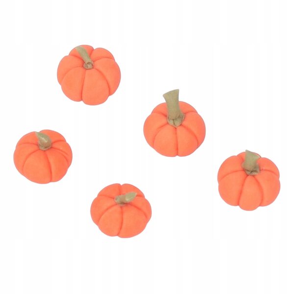 Miniature 10 zucche decorative 1:12 per casa delle bambole in argilla artificiale