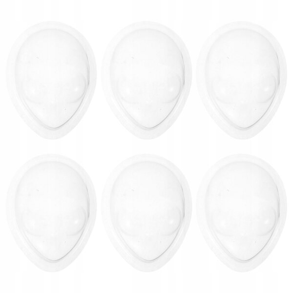 Maschere protettive trasparenti per viso bambole 3D - set da 6 pezzi
