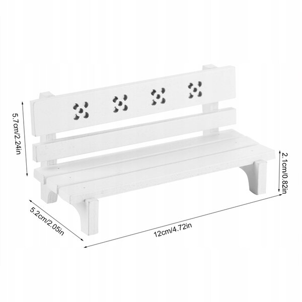 Miniature casa delle bambole in legno proporzione 1:12, gioco sicuro e resistente