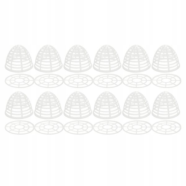 Set 12 Supporti Trasparenti per Gonne e Abiti Bambole in Plastica Resistente