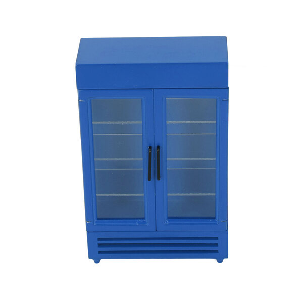 Exquable Tragbarer Mini-Puppenkühlschrank aus Holz, ideales Zubehör 1:12