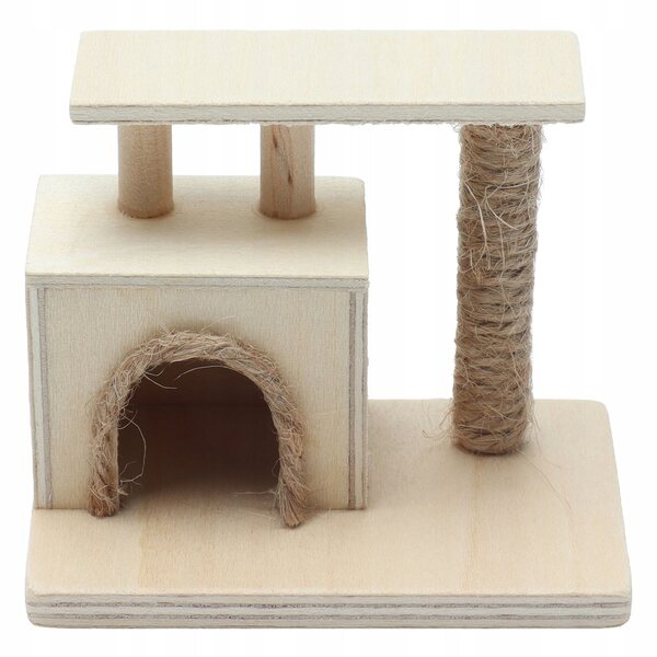 Mini casa per gatto 1:12 per bambole decorativa e da collezione