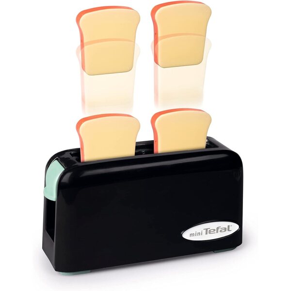 Frühstücksset für Kinder mit Toaster, Kaffeemaschine, Tassen und Löffeln