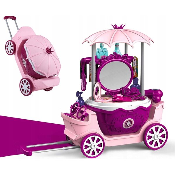 Kuiji Salone di Bellezza su Ruote Giocattolo Multicolore per Bambini 3+