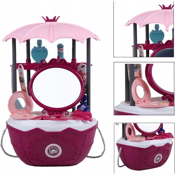 Kuiji Salone di Bellezza su Ruote Giocattolo Multicolore per Bambini 3+
