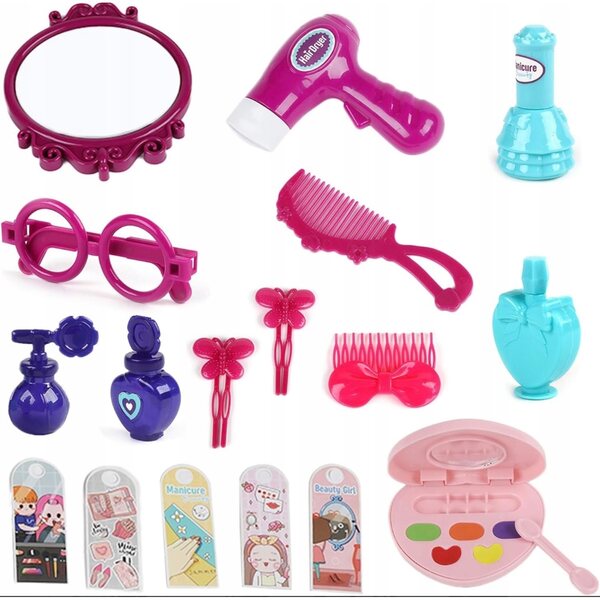 Kuiji Salone di Bellezza su Ruote Giocattolo Multicolore per Bambini 3+