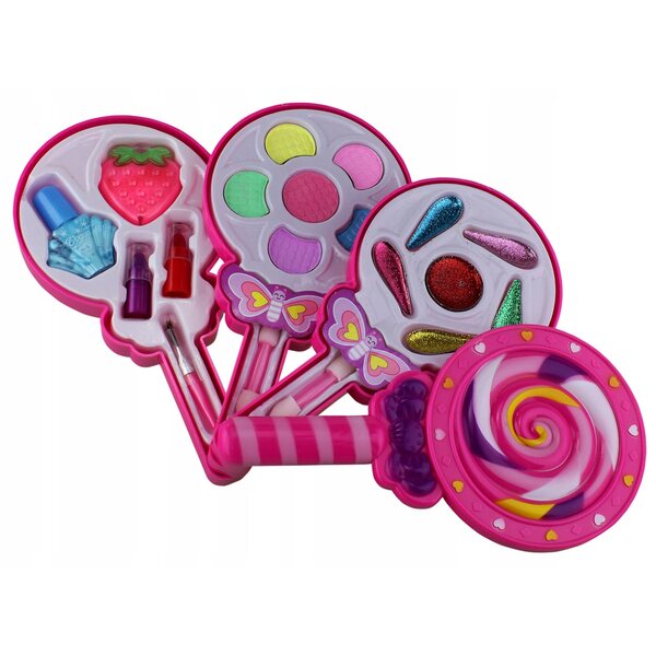 Puppenkosmetikset mit Lippenstift und Lutscher, kreatives Spiel für Kinder