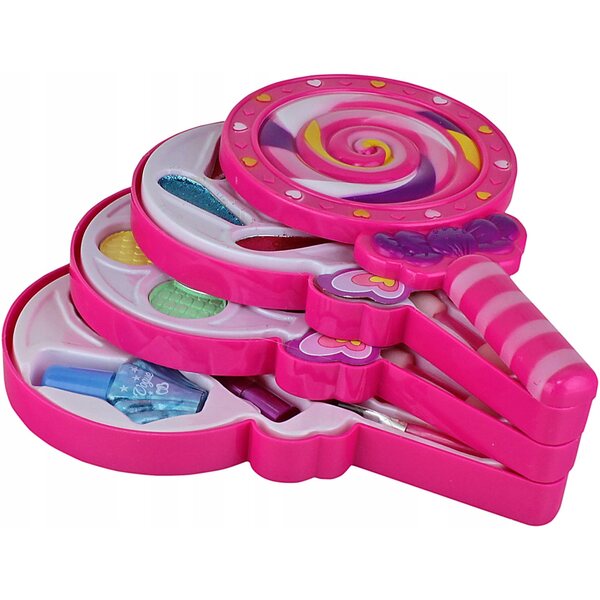 Puppenkosmetikset mit Lippenstift und Lutscher, kreatives Spiel für Kinder
