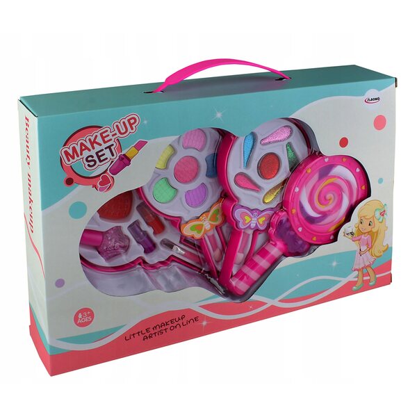 Puppenkosmetikset mit Lippenstift und Lutscher, kreatives Spiel für Kinder