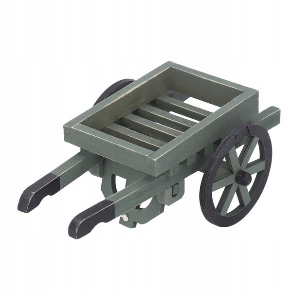 1:12 Miniatur-Gartenwagen für Puppenhäuser aus Birkenholz