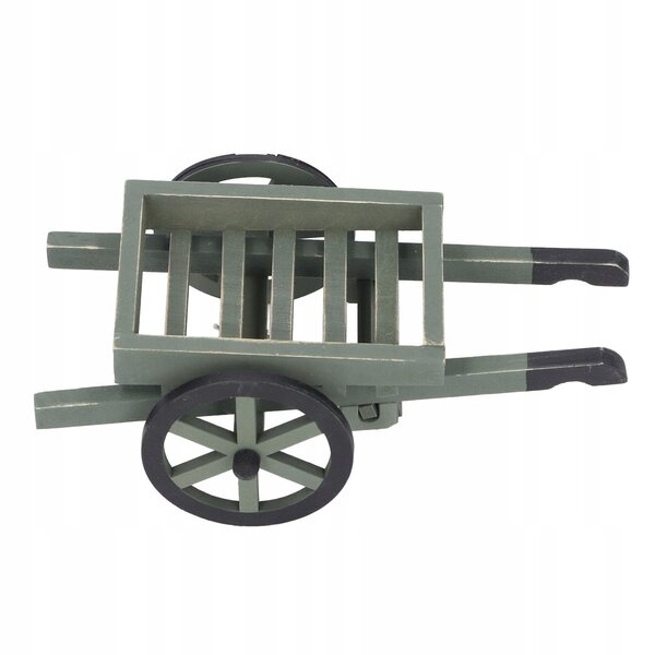 1:12 Miniatur-Gartenwagen für Puppenhäuser aus Birkenholz