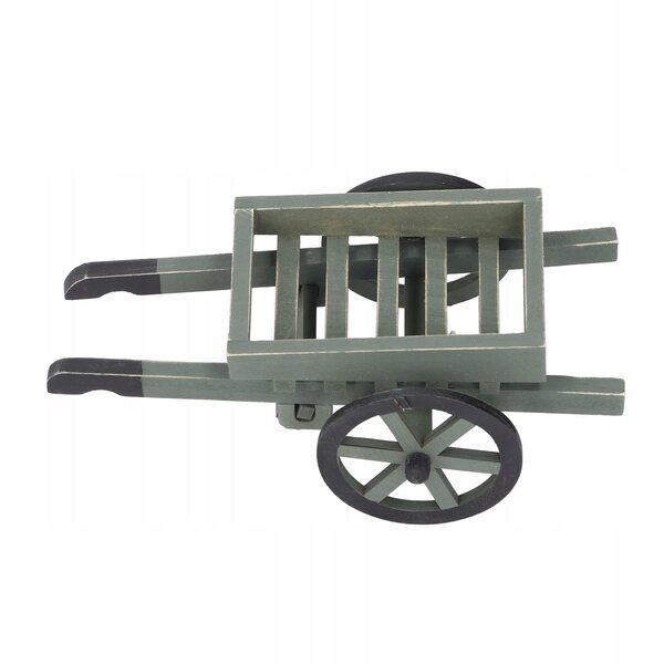 1:12 Miniatur-Gartenwagen für Puppenhäuser aus Birkenholz