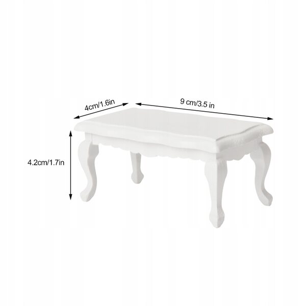 Miniature mobili da tavolo per accessori casa delle bambole scala 1/12, leggeri e sicuri