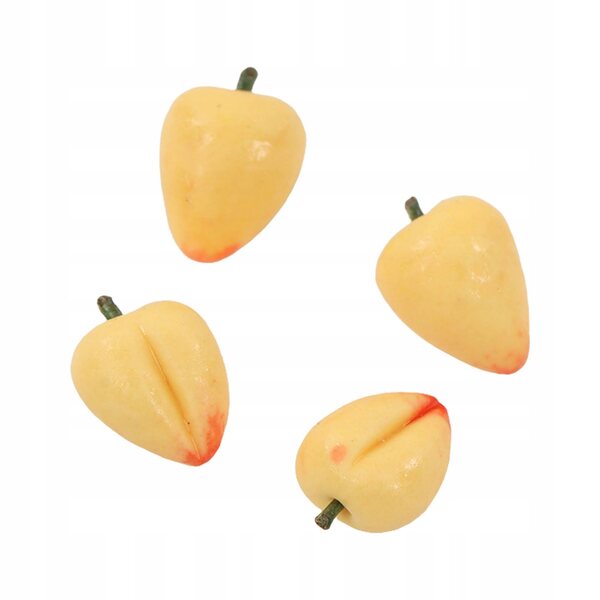 Set 20 Mini Decorazioni Artificiali a Forma di Pesche per Casa delle Bambole