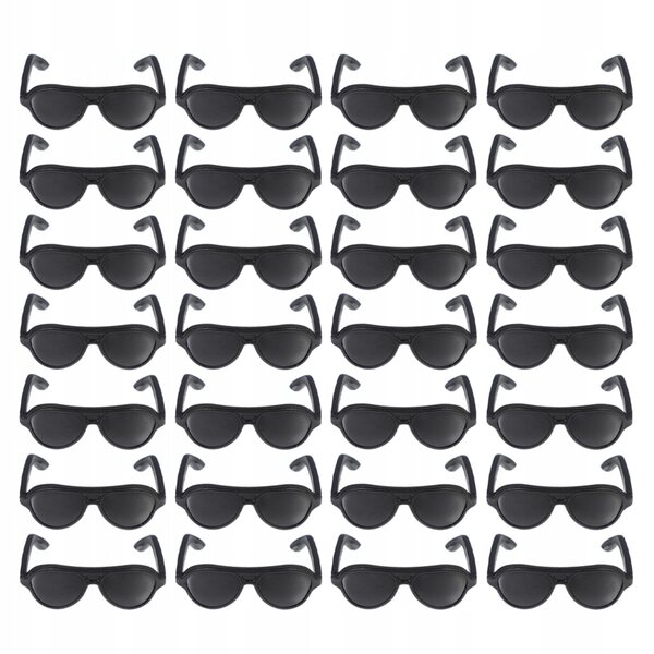Mini Occhiali da Sole Neri per Bambole - Set 200 Pezzi per Giochi e Decorazioni