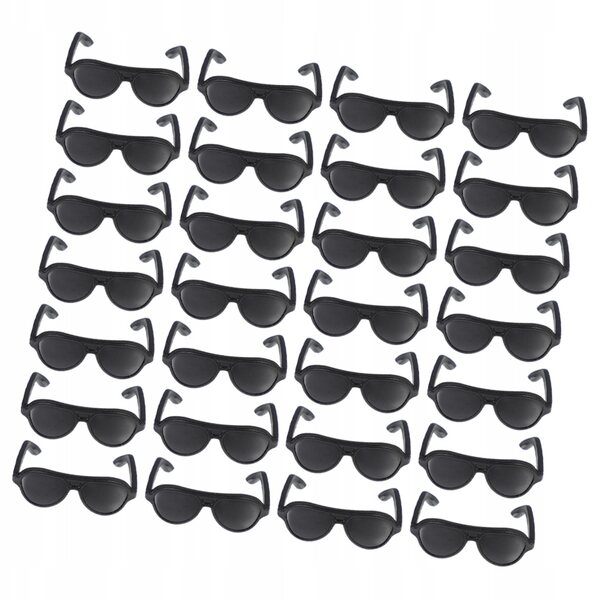Mini Occhiali da Sole Neri per Bambole - Set 200 Pezzi per Giochi e Decorazioni