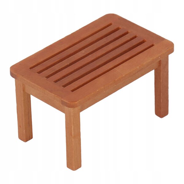 Miniatura panca per casa delle bambole scala 1:12 realistica e decorativa