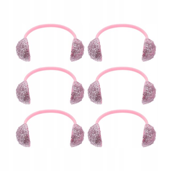 6-teiliges rosa Ohrenschützer-Set für Puppen, DIY-Modeaccessoires