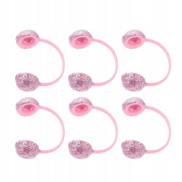 6-teiliges rosa Ohrenschützer-Set für Puppen, DIY-Modeaccessoires