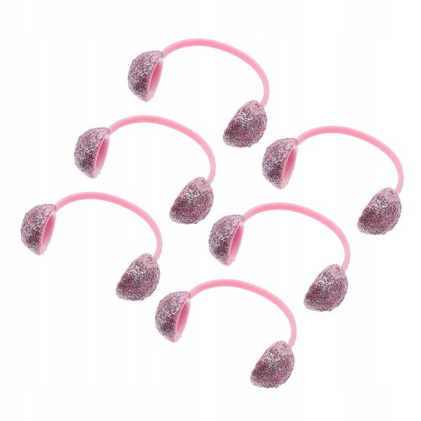6-teiliges rosa Ohrenschützer-Set für Puppen, DIY-Modeaccessoires
