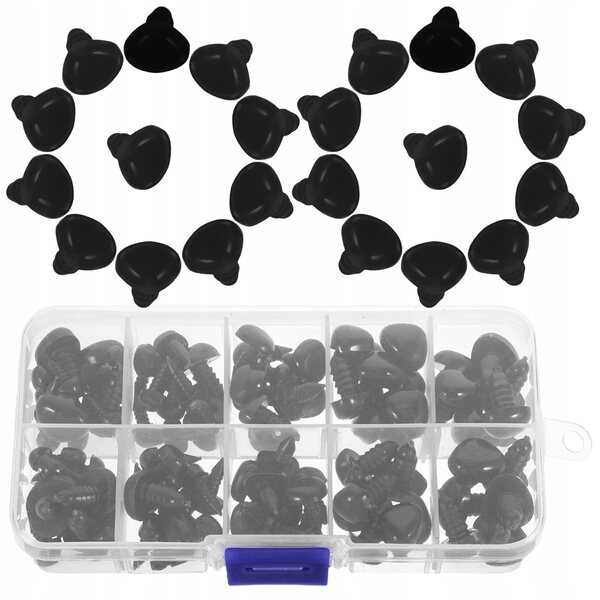 100 Stück Kunststoff-Sicherheitssamen für Plüschpuppen und DIY-Spielzeug