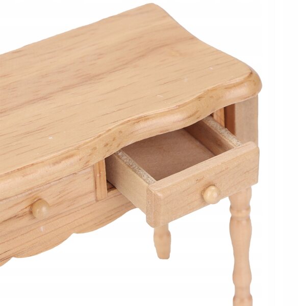 Holztischminiatur für Puppenhaus 1:12, dekoratives Modell