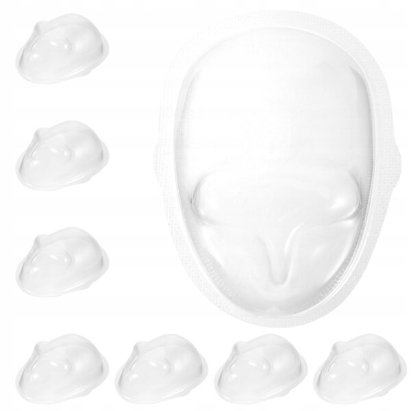 10 transparente Kunststoffmasken zum Dekorieren und Schützen von DIY-Puppen