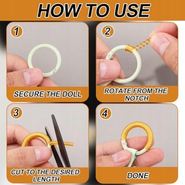 Set da 6 Clip in Plastica Resistenti per Bambole e Uso Domestico