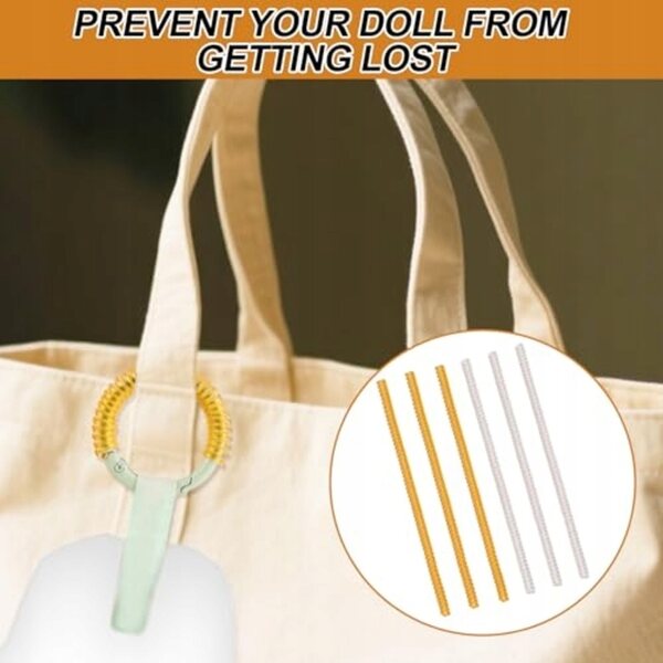 Set da 6 Clip in Plastica Resistenti per Bambole e Uso Domestico