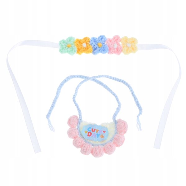 Puppenzubehör-Set mit Zierband und weichem Baumwolllätzchen
